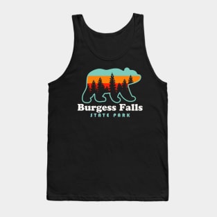 Burgess Falls State Park Hiking Tennessee Bear Retro Tank Top